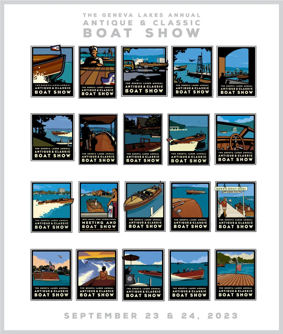 00 0A All 20 Geneva Lake Classic Boat Show Poster Images