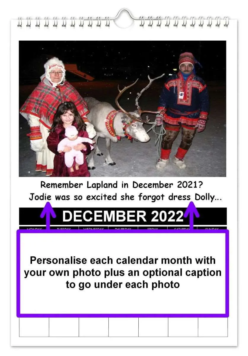 2036 Personalised Photo Calendar