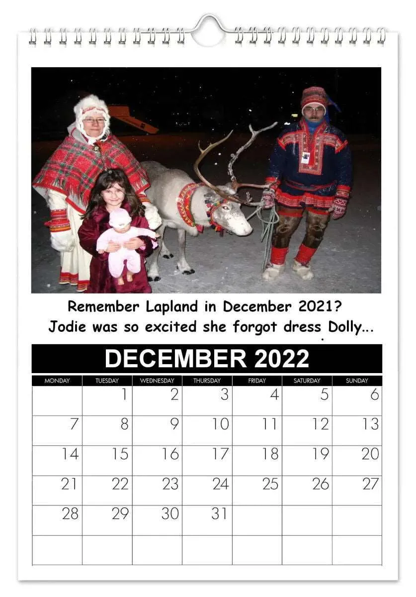 2036 Personalised Photo Calendar