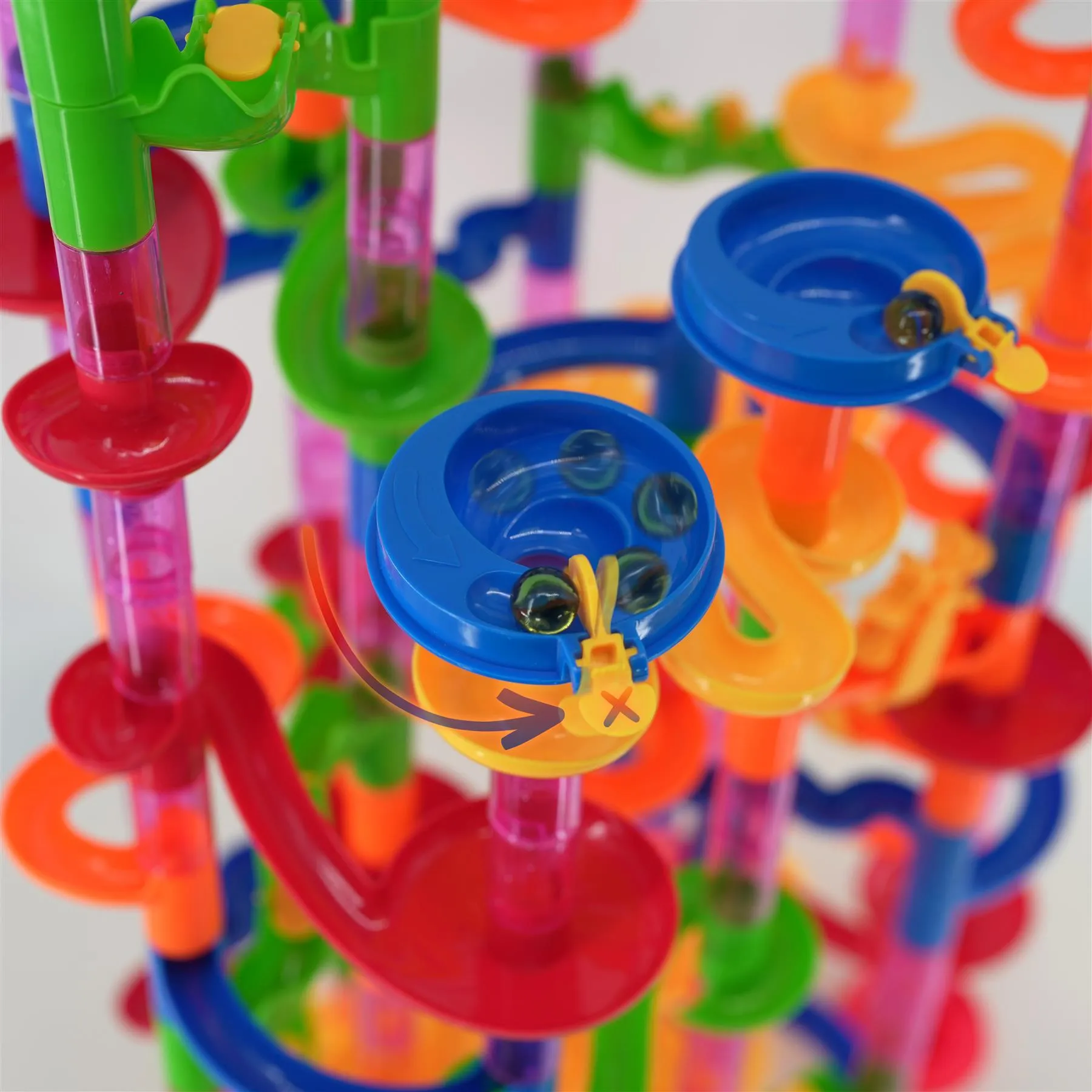 219 Pieces Marble Run Race Set