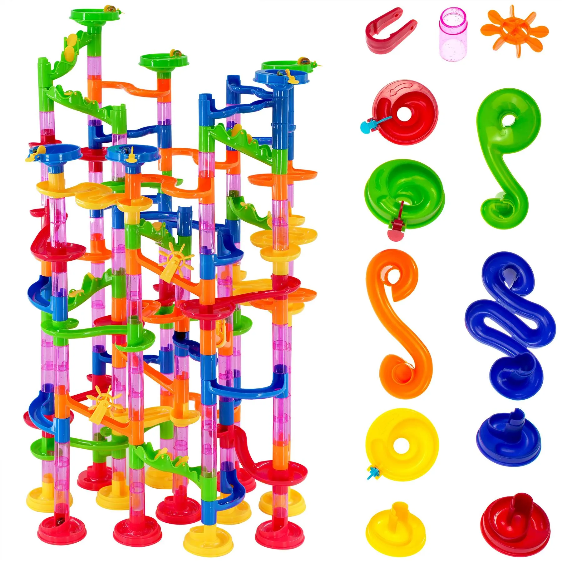 219 Pieces Marble Run Race Set