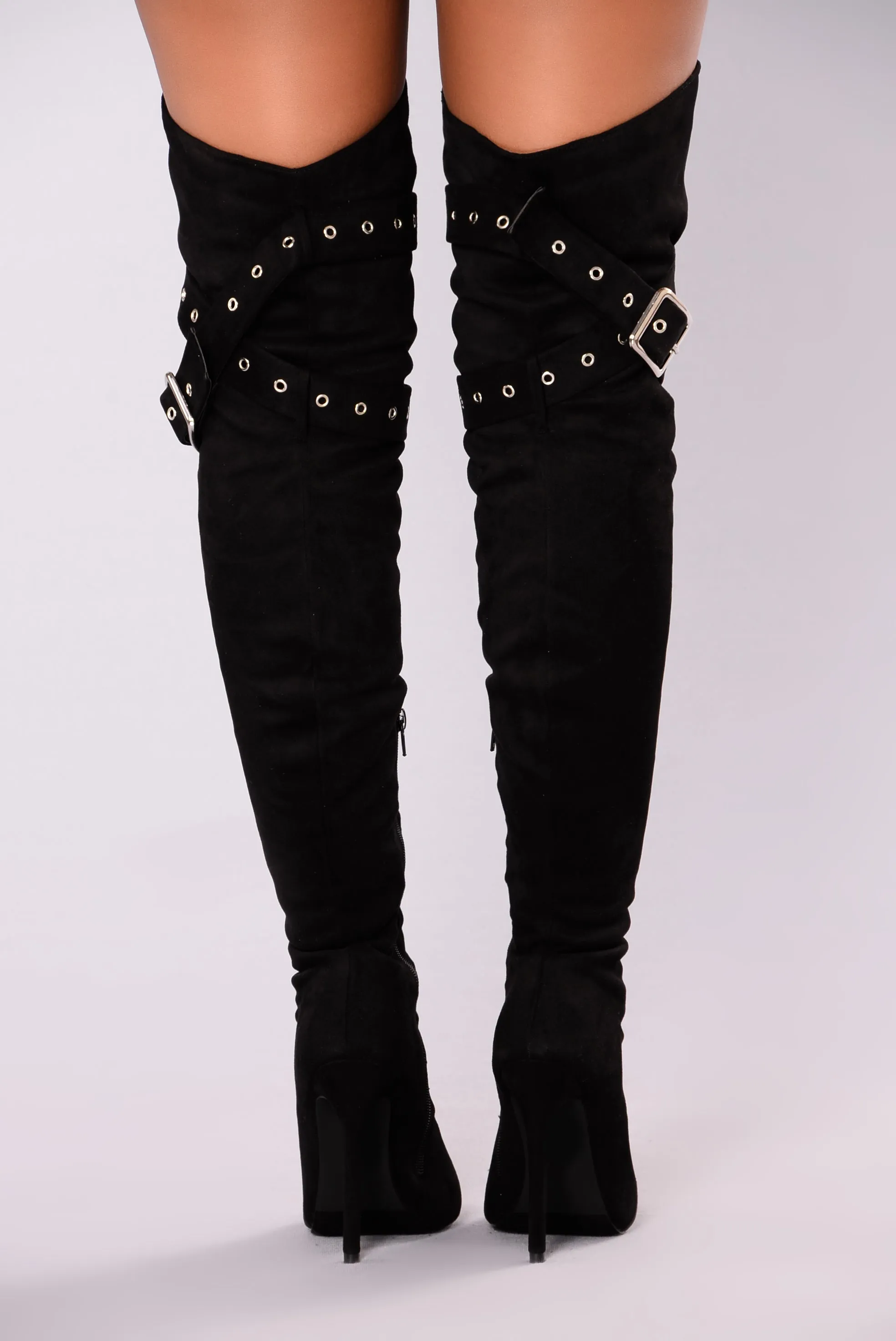 Alexia Over The Knee Boot - Black