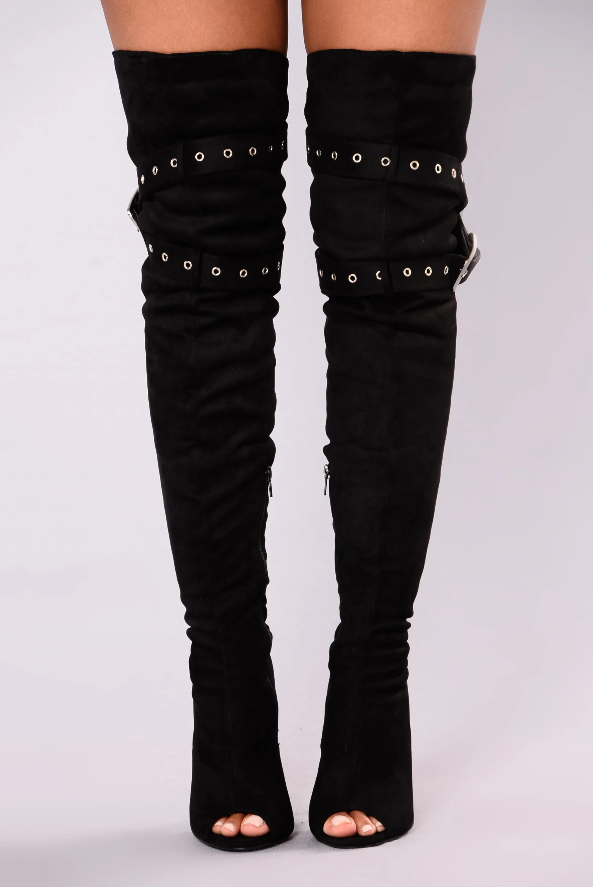 Alexia Over The Knee Boot - Black