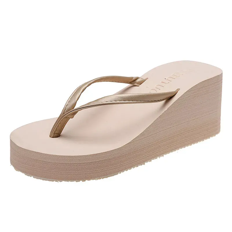 AMOZAE- - Fashion Women's Wedge Flip Flops