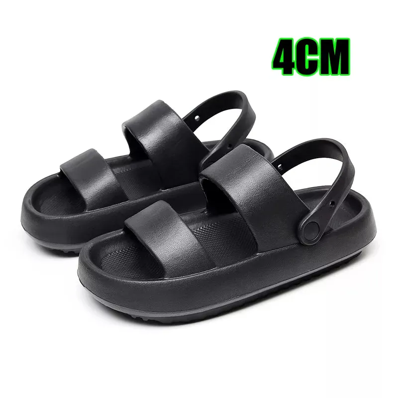 AMOZAE- - Summer Beach Platform Sandals Green EVA Slides