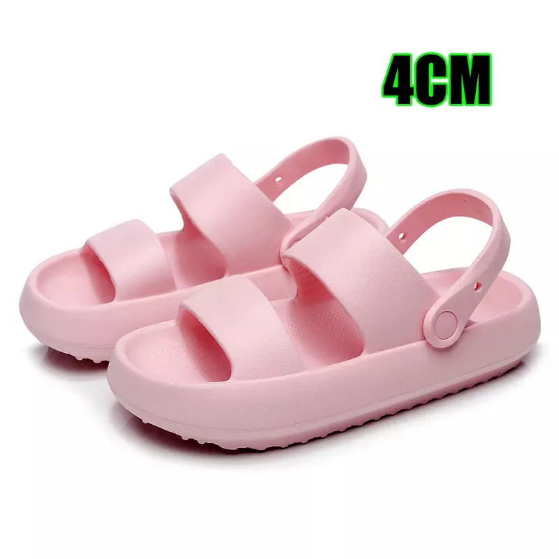 AMOZAE- - Summer Beach Platform Sandals Green EVA Slides