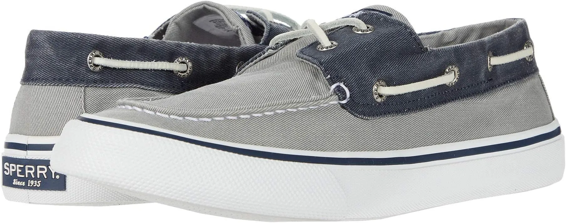 Bahama II Sperry Boat Shoes, SW Grey/Navy