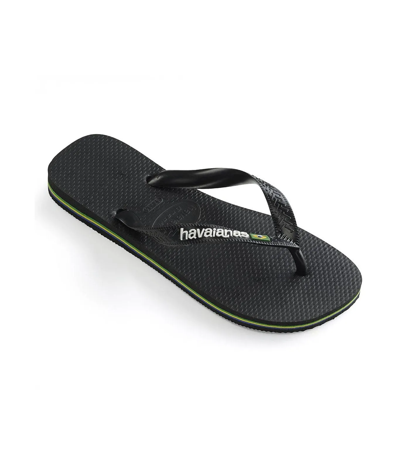 Brazil Logo Flip Flops - Black