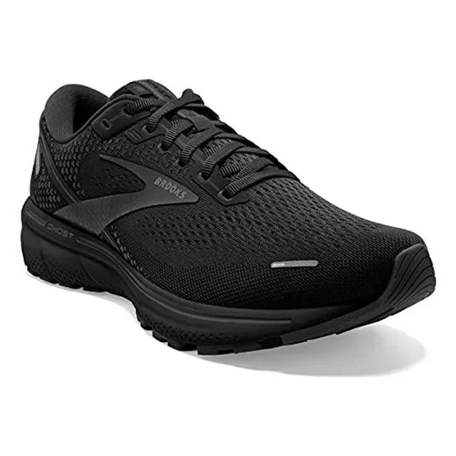 Brooks Womens Ghost 14 D Running Shoe - Black