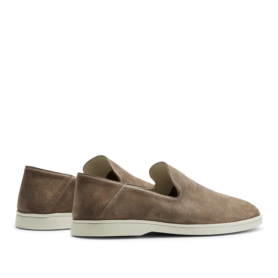 Brown Tabac Suede Leather Vice Loafers
