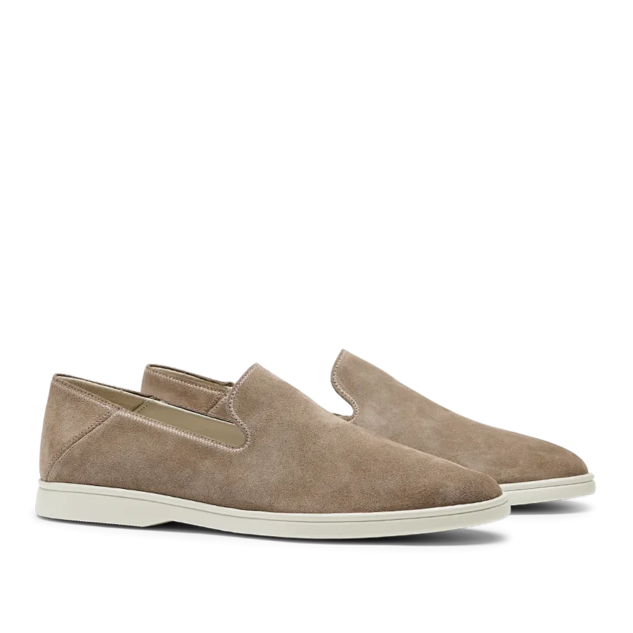 Brown Tabac Suede Leather Vice Loafers
