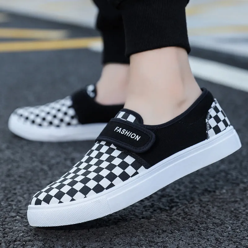 Canvas Flat Velcro Sneakers