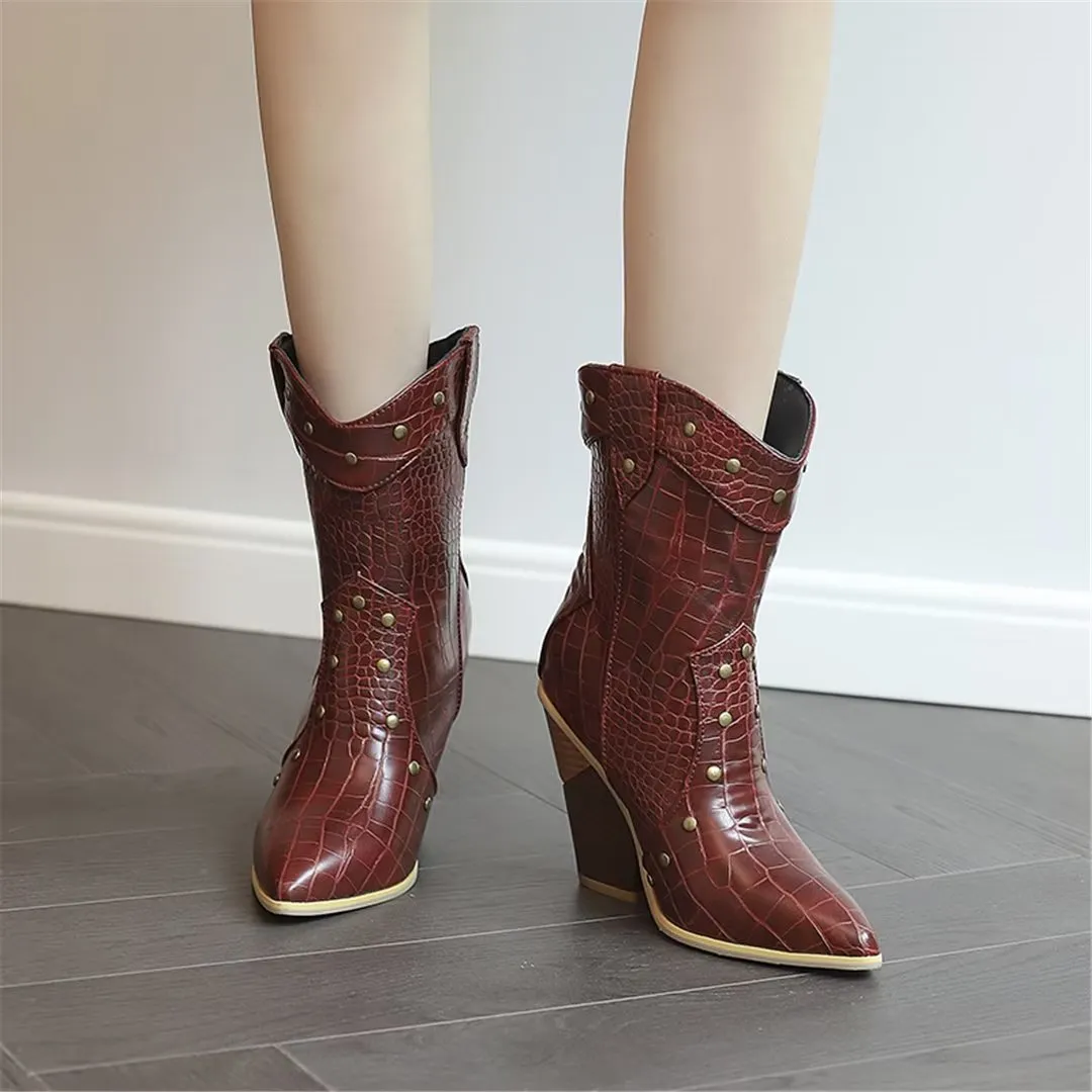 CrocTex Square-Toed Cloth Boots