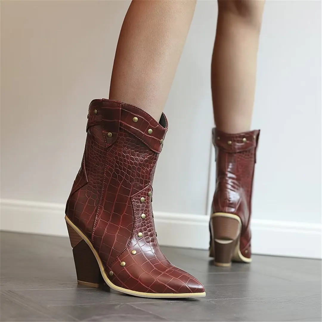 CrocTex Square-Toed Cloth Boots