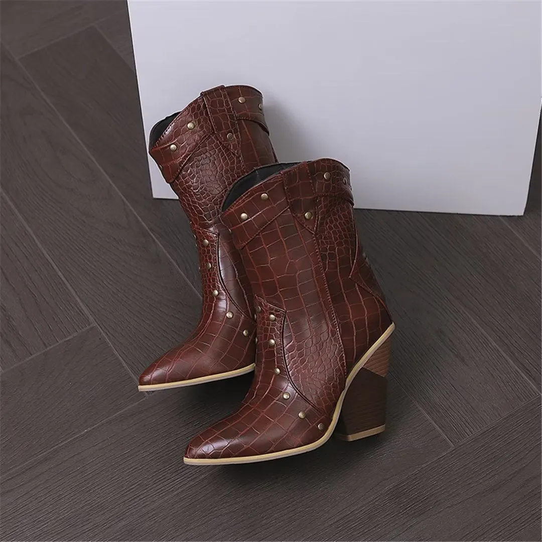 CrocTex Square-Toed Cloth Boots