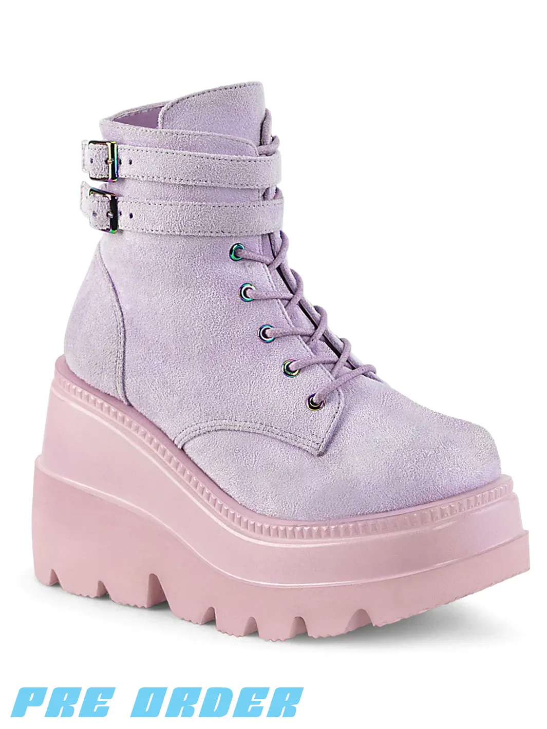 DEMONIA SHAKER 52 - LAVENDER VEGAN SUEDE ✰ PRE ORDER ✰