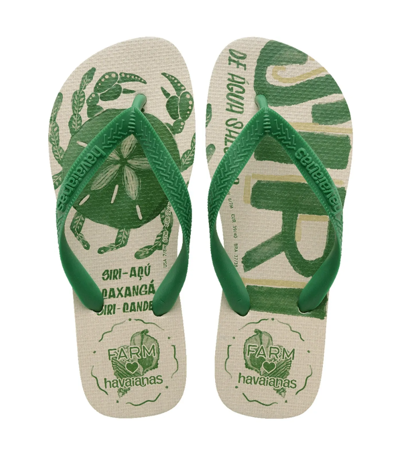Farm Siri Flip Flops Green