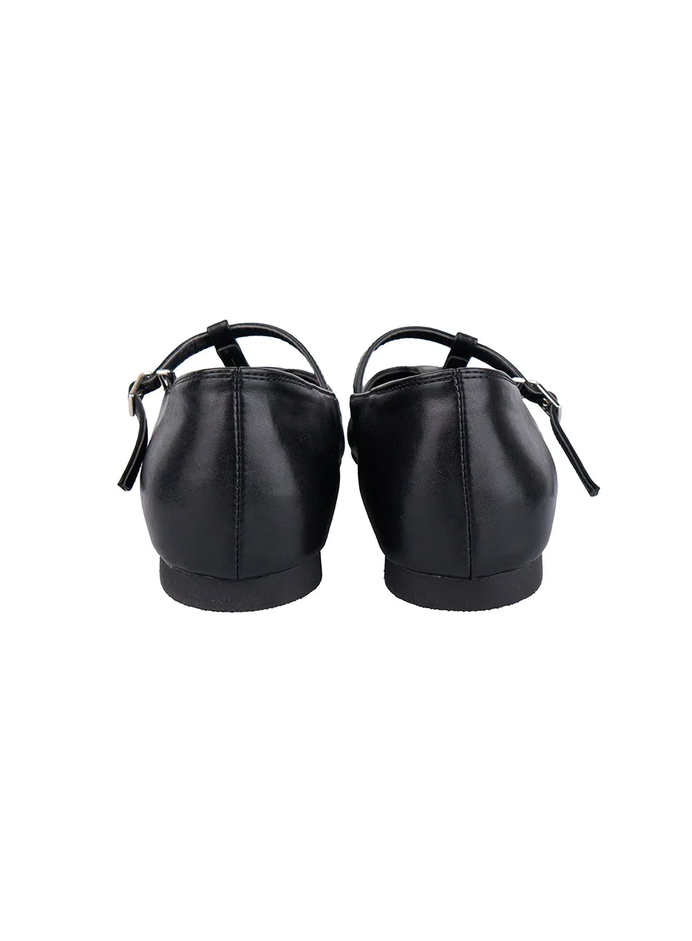 Faux Leather Buckle Loafers CO431