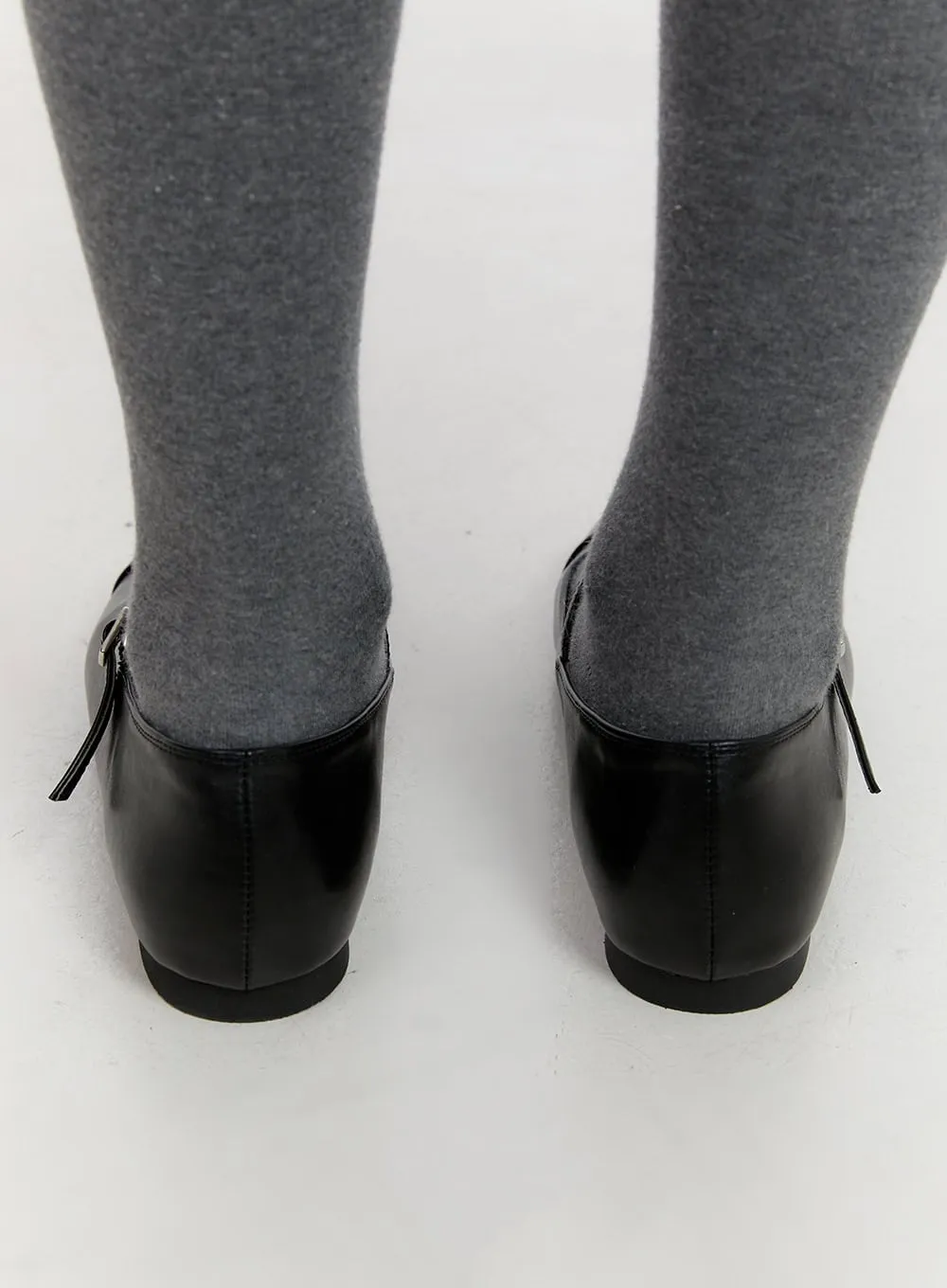 Faux Leather Buckle Loafers CO431