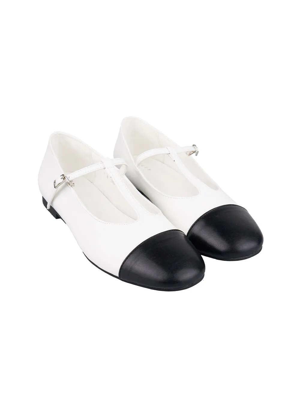 Faux Leather Buckle Loafers CO431