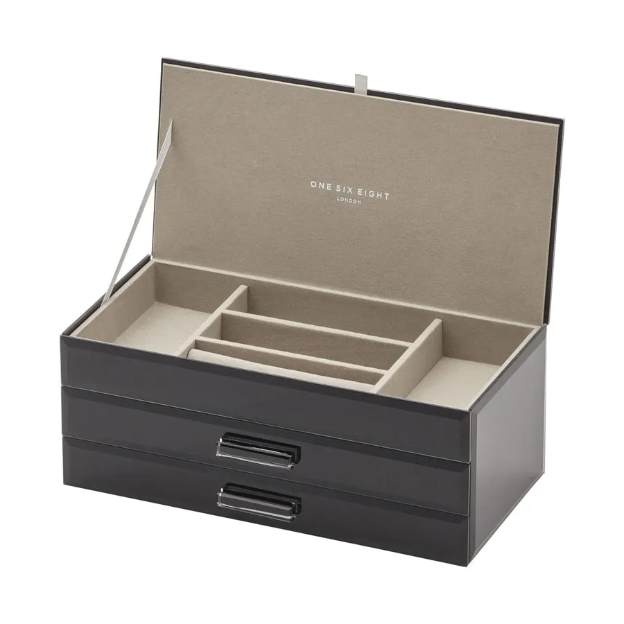 Gabriella Large Jewellery Box - Black