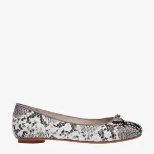 Grace Python Embossed Leather Ballet