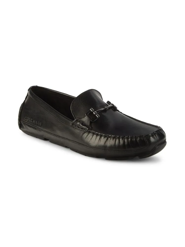 GrandS Wyatt Cole Haan leather loafers, black