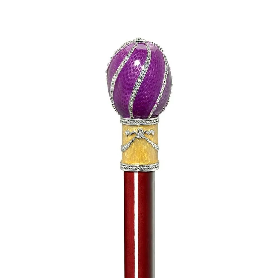 Imperial Solid Hardwood Enameled Elegant Walking Stick Collectible Not intended for Orthopedic use.