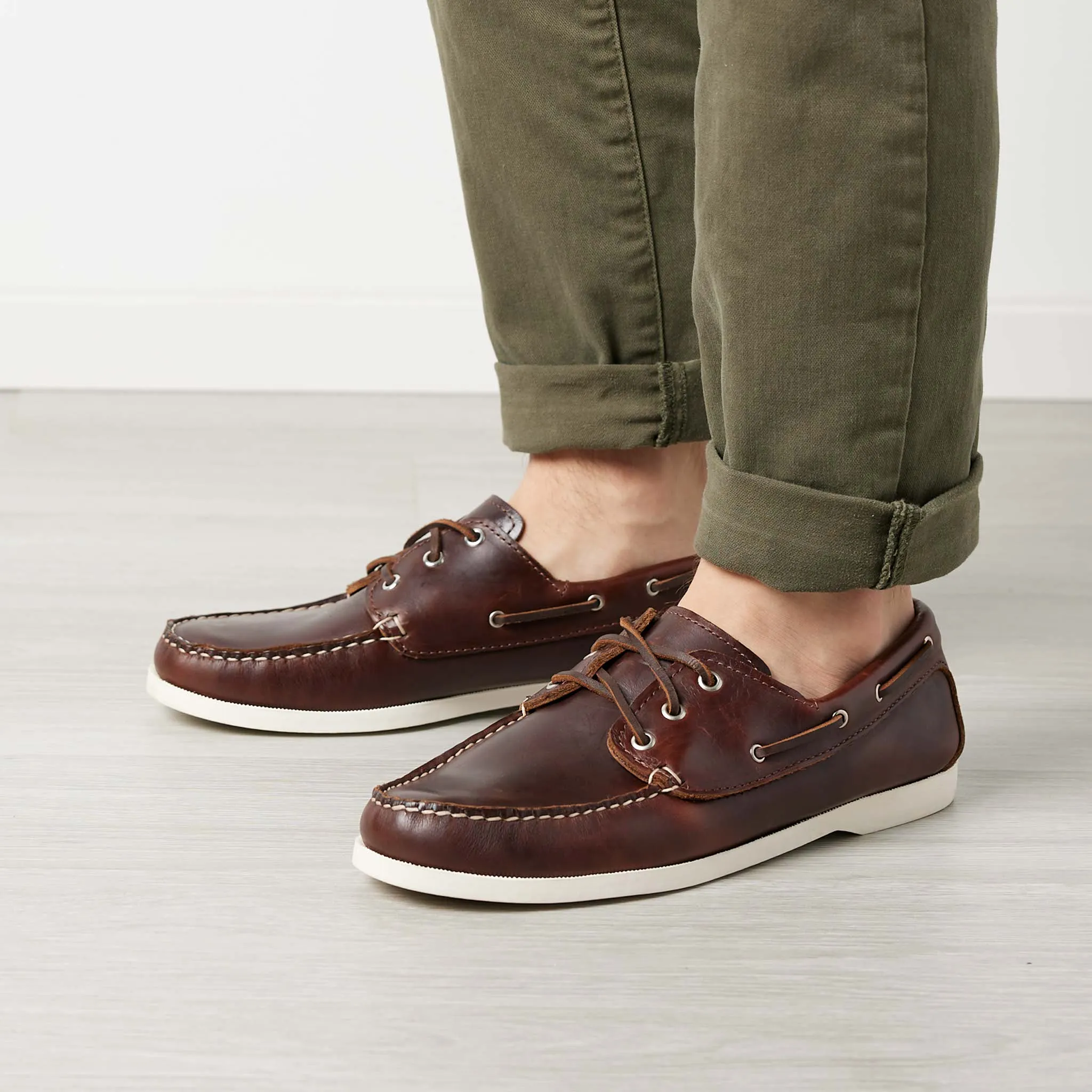 In Stock Men’s Quoddy Head Boat Shoe: Brown