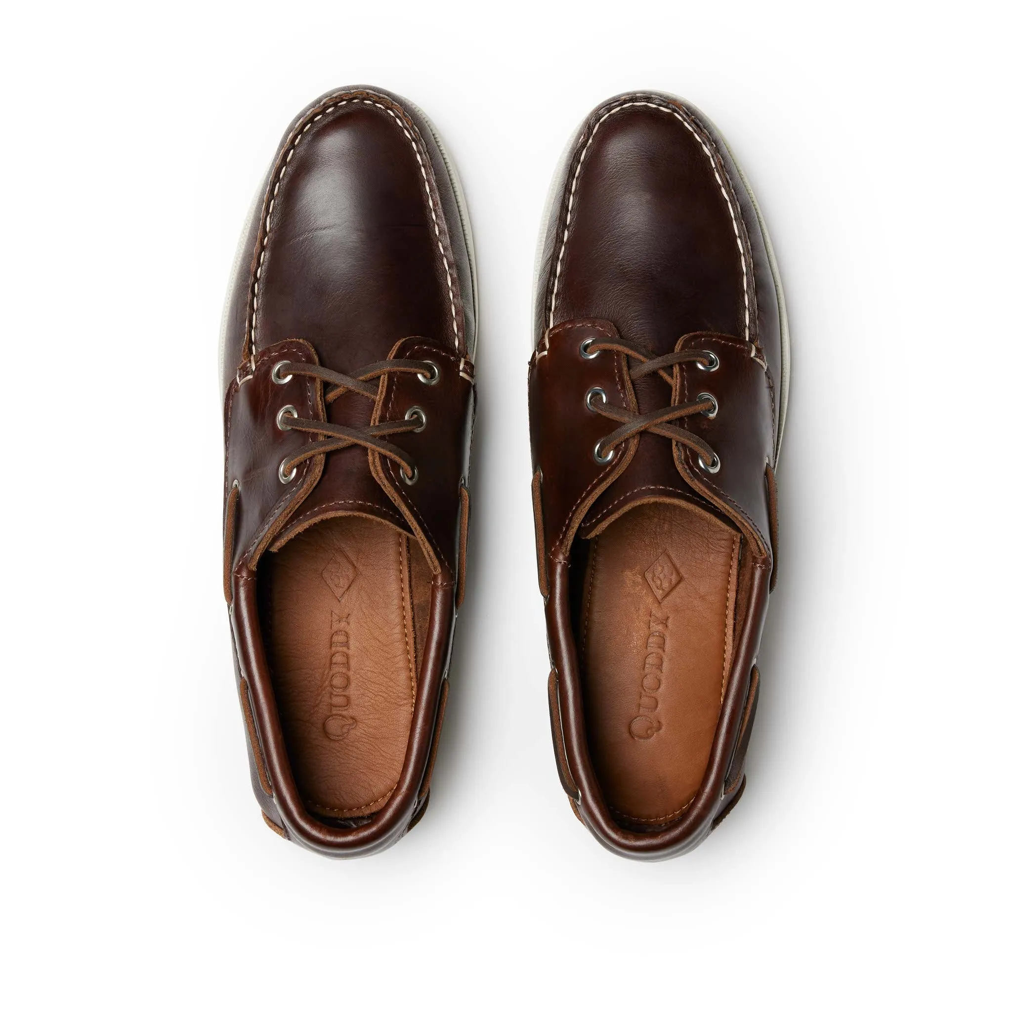 In Stock Men’s Quoddy Head Boat Shoe: Brown