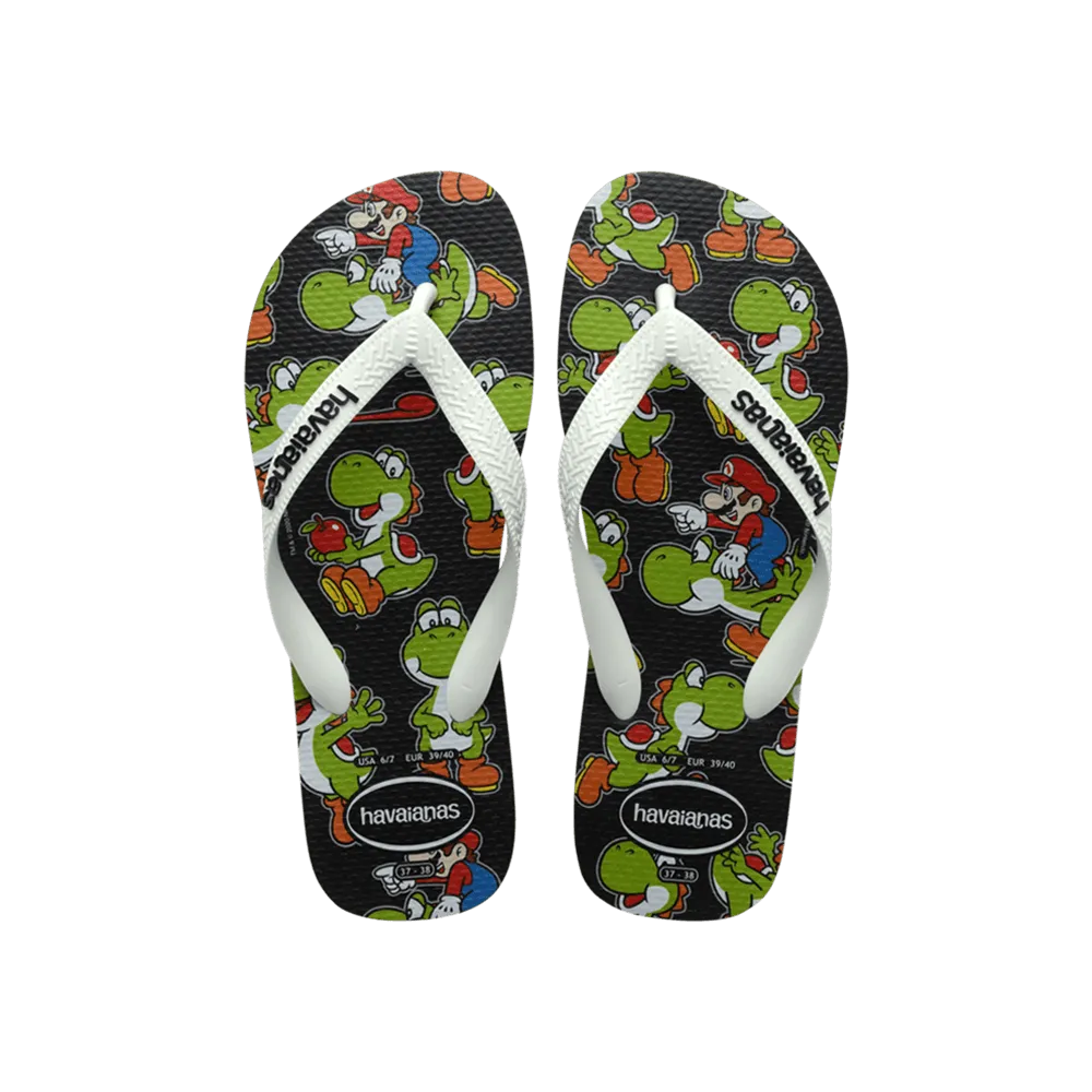Kids Mario Bros Flip Flops