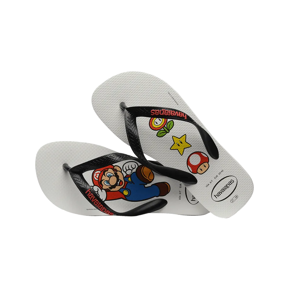 Kids Mario Bros Flip Flops