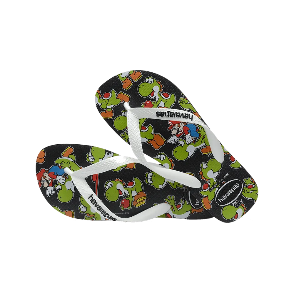 Kids Mario Bros Flip Flops