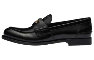 Miu Miu Penny Women's Leather Flat Loafers Black