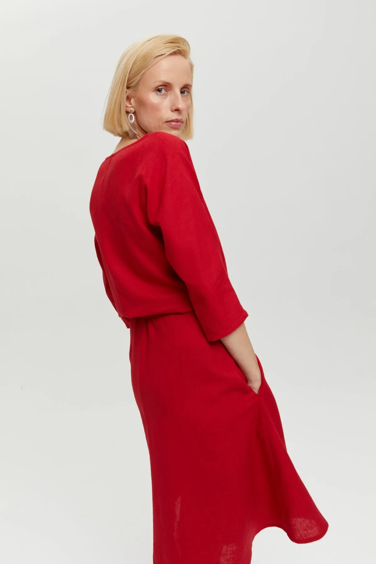 Nane Dress Red