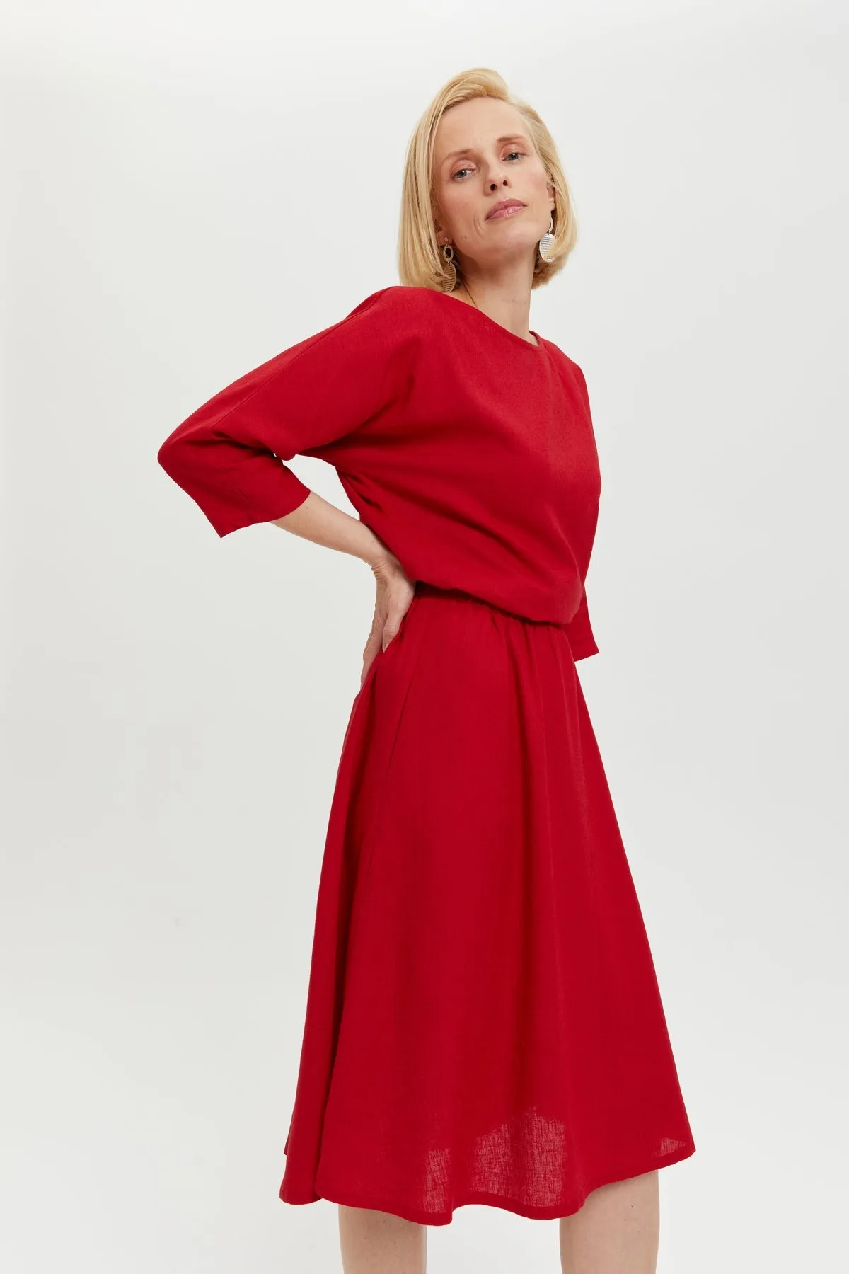Nane Dress Red