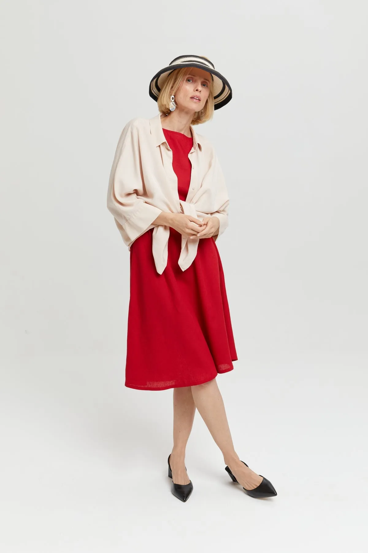 Nane Dress Red