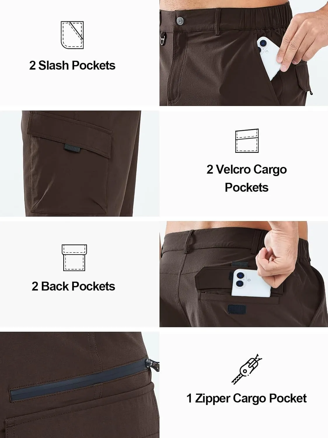 NORTHYARD Men's Casual Cargo Shorts Lightweight 9" Hiking Golf Work Quick Dry Camping Outdoor Travel Fishing with 7 Pockets
