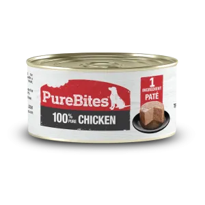PureBites 100% Pure Chicken Pate Dog Treat