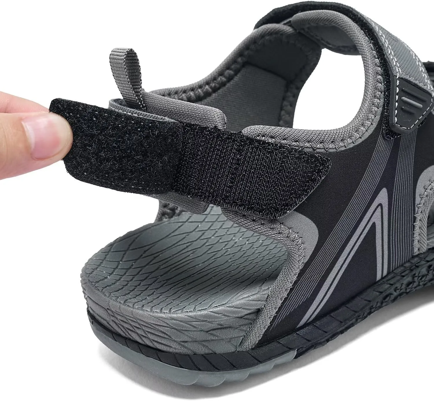 QUANDELI Men's Sport Sandals, Open Toe Water Sandals with Arch Support Waterproof Lightweight Casual Athletic Sandals for Outdoor Beach Travel Summer