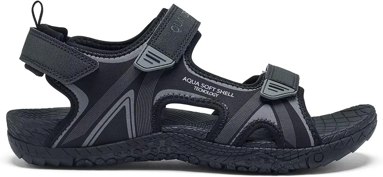 QUANDELI Men's Sport Sandals, Open Toe Water Sandals with Arch Support Waterproof Lightweight Casual Athletic Sandals for Outdoor Beach Travel Summer