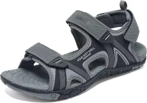 QUANDELI Men's Sport Sandals, Open Toe Water Sandals with Arch Support Waterproof Lightweight Casual Athletic Sandals for Outdoor Beach Travel Summer