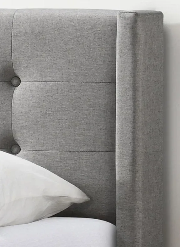 Sable Upholstered Bed | Button Tufted Bed