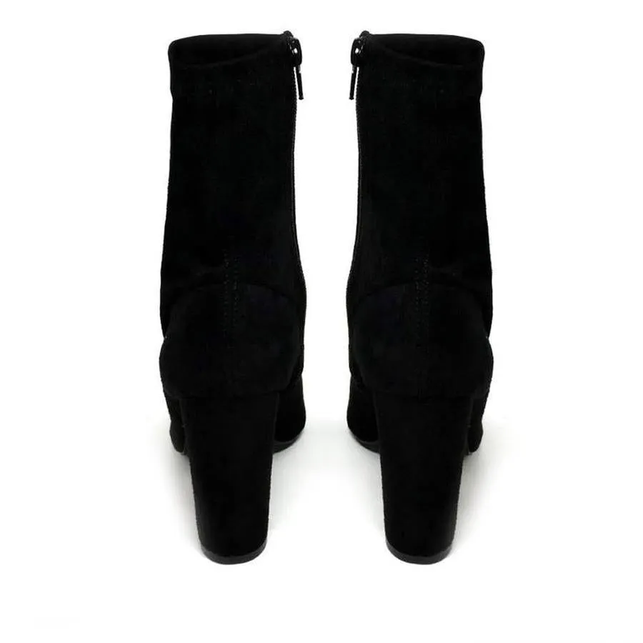 Salo Block Heel Peep Toe Ankle Boot