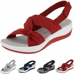 Sandals for Women 2025 Orthopedic Arch Support Reduces Pain Comfy Sandal Walking Shoes Orthotic Low Platform Wedges Sandals with Back Strap