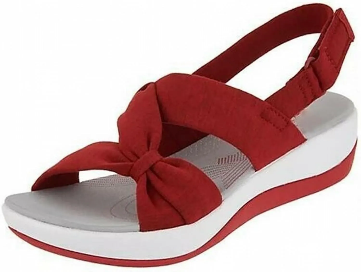 Sandals for Women 2025 Orthopedic Arch Support Reduces Pain Comfy Sandal Walking Shoes Orthotic Low Platform Wedges Sandals with Back Strap
