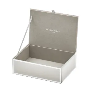 Sara Medium Jewellery Box - Off White