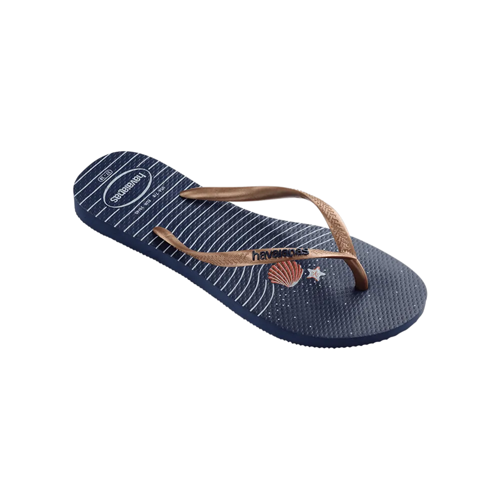 Slim Nautical Flip Flops