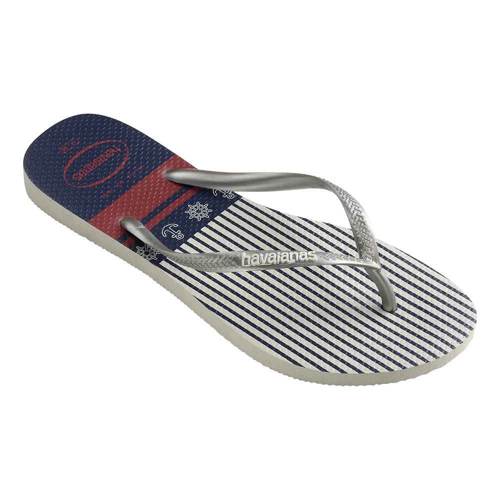 Slim Nautical Flip Flops