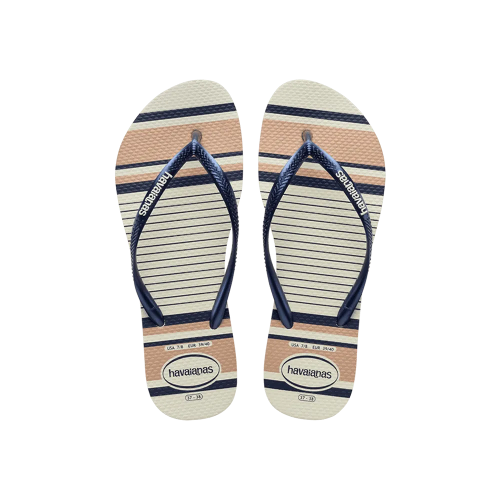 Slim Nautical Flip Flops
